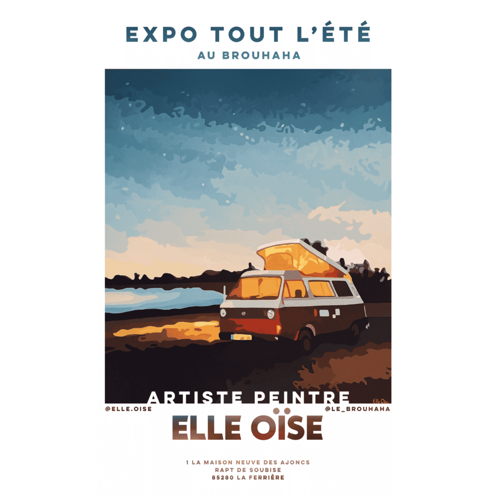 Affiche expo ELLE OISE page Expositions au Brouhaha