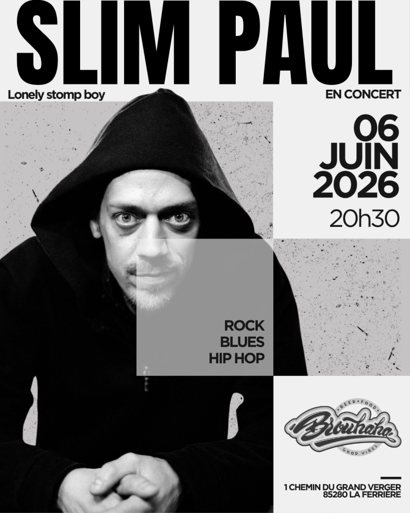 affiche concert slim paul