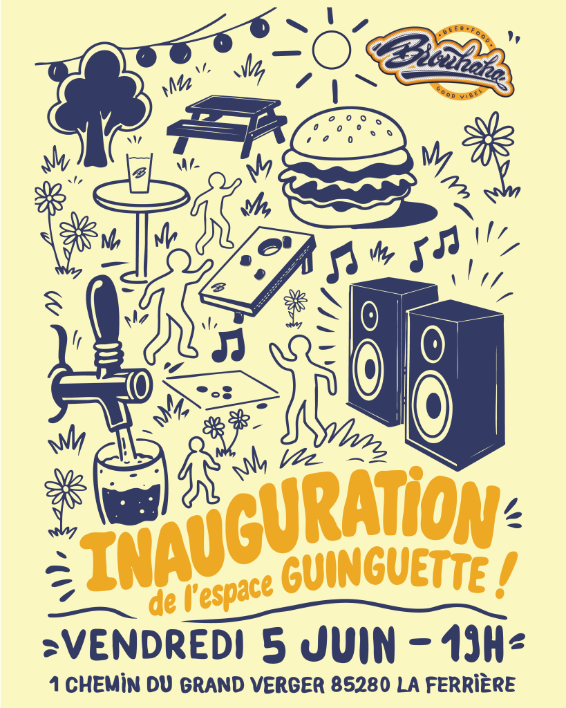 affiche inauguration guinguette