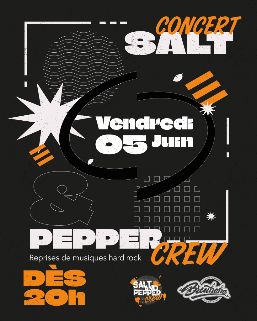 affiche concert salt and pepper