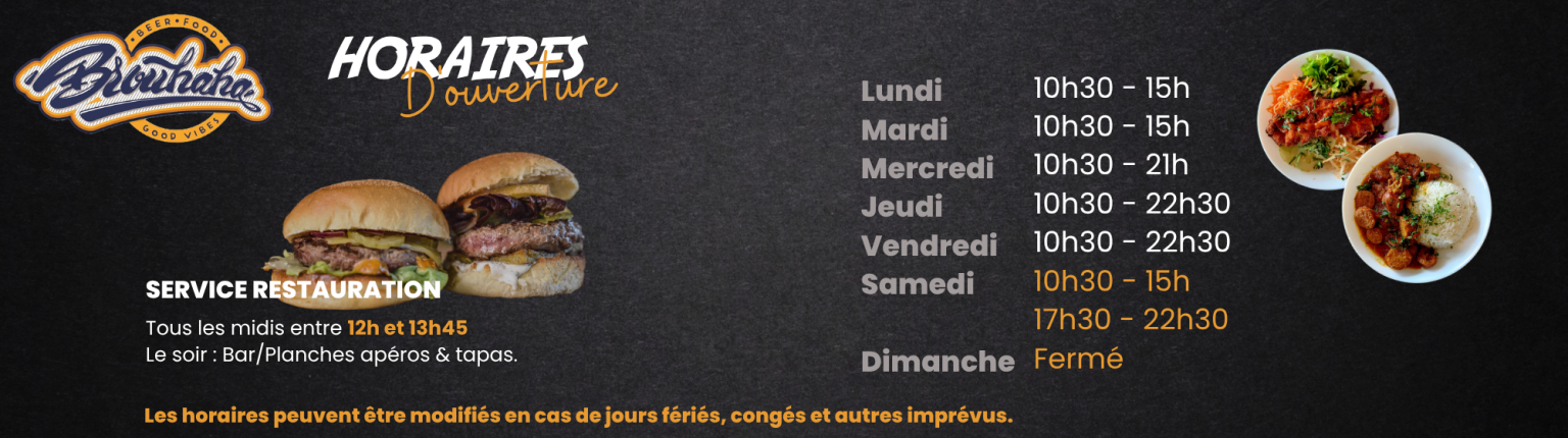 visuel banderole horaires site internet