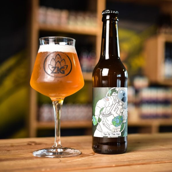 Bière zig top of the hop