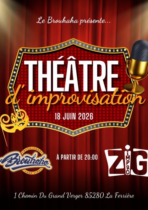 affiche théatre d'improvisation